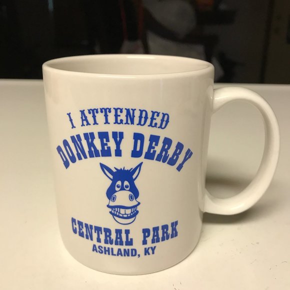 Ashland KY, Central Park Donkey Derby Coffee Mug - Picture 1 of 8